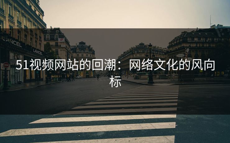 51视频网站的回潮：网络文化的风向标